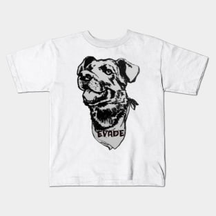 Negro Matapacos, the riot dog (evade, black and white) Kids T-Shirt